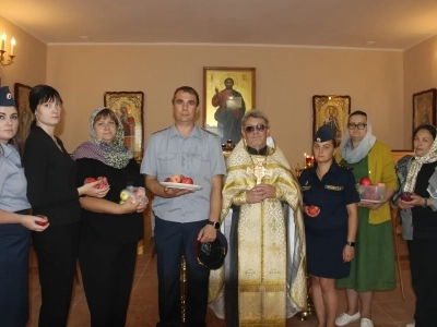 Священник молитвенно поздравил сотрудников и осуждённых СИЗО-2 города Новозыбкова с праздником Преображения Господня