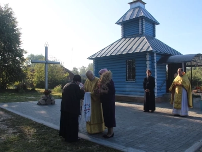 Литургия под открытым небом совершена на месте утраченного храма в селе Новое Место