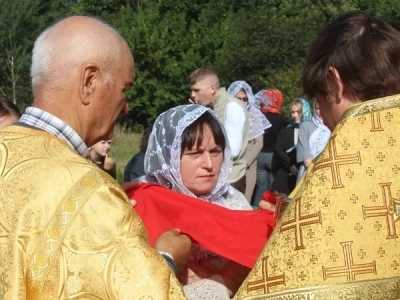 Литургия под открытым небом совершена на месте утраченного храма в селе Новое Место