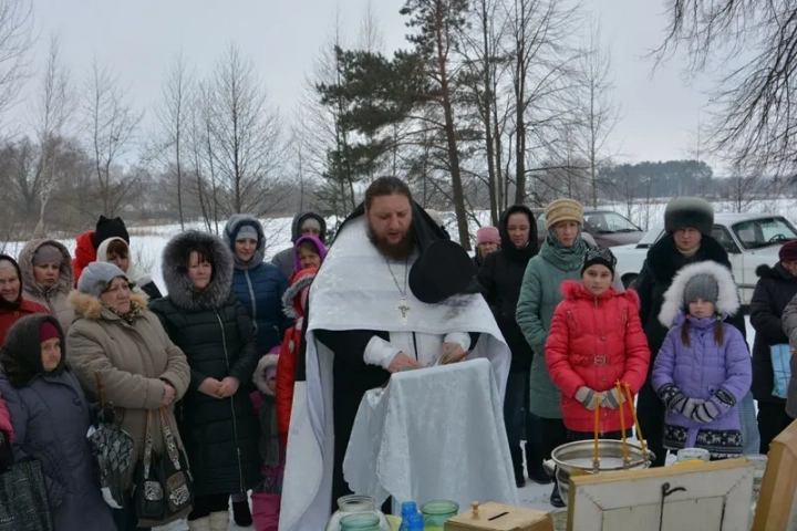 Крещение Господне 2017 года в Новозыбковском благочинии. Великое освящение воды в селах Злынковского района