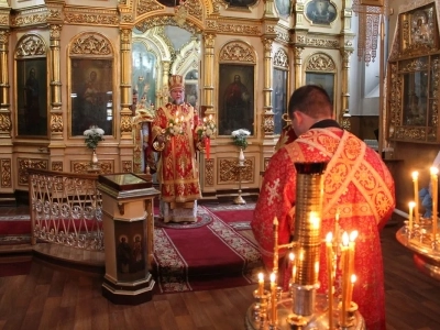 Воспоминание чуда Архистратига Михаила, бывшего в Хонех (Колоссах) (IV). Престольный праздник Соборного храма Новозыбковского благочиния Клинцовской Епархии возглавил Правящий Архиерей – Епископ Клинцовский и Трубчевский Владимир