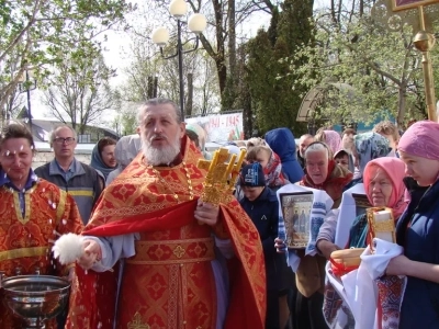 Съезд православной молодежи Клинцовской епархии на Светлой Седмице. Во встрече приняли участие и активисты молодежных православных объединений приходов Новозыбковского благочиния