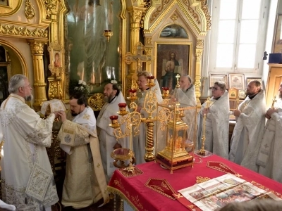 Фоторепортаж Престольного праздника храма в честь чуда Архистратига Михаила в Хонех города Новозыбкова Клинцовской Епархии