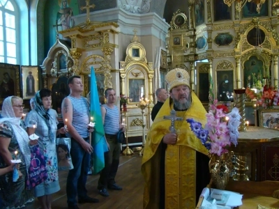 Молитва о воздушно-десантном воинстве Российском в день памяти Пророка Божия Илии совершена в Соборном храме Новозыбковского благочиния