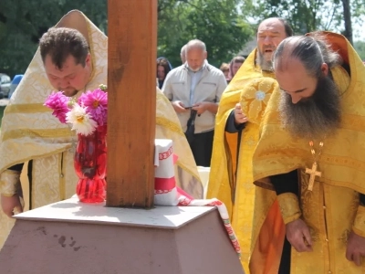 В День 1030-летия Крещения Руси в селе Сновское Новозыбковского благочиния освящен Поклонный крест