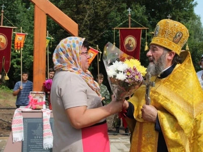 В День 1030-летия Крещения Руси в селе Сновское Новозыбковского благочиния освящен Поклонный крест