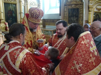 Святый Архистратиже Божий Михаиле, моли Бога о нас ! Епископ Клинцовский и Трубчевский Владимир возглавил торжества в день Престольного праздники храма в честь чуда Архистратига Михаила в Хонех города Новозыбкова