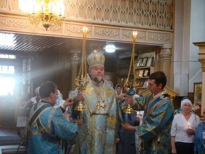 Епископ Клинцовский и Трубчевский Владимир в городе Новозыбкове возглавил торжества, посвященные иконе Божией Матери «Почаевская»