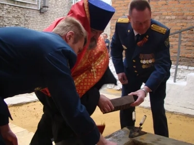 В СИЗО-2 города Новозыбкова заложен камень в основании будущей храма-часовни в честь святого благоверного князя Александра Невского