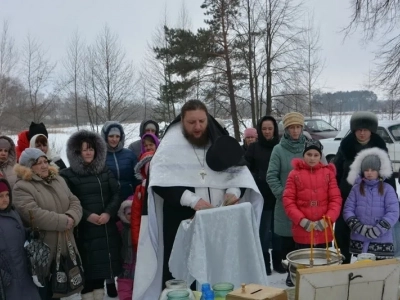 Крещение Господне 2017 года в Новозыбковском благочинии. Великое освящение воды в селах Злынковского района