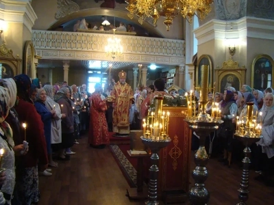 120-й Престольный праздник храма в честь чуда Архистратига Михаила в Хонех в городе Новозыбкове возглавил Правящий Архиерей