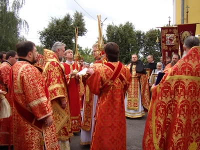 120-й Престольный праздник храма в честь чуда Архистратига Михаила в Хонех в городе Новозыбкове возглавил Правящий Архиерей