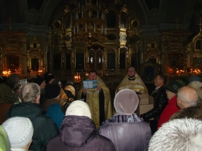 Днесь вод освящается естество: в день Святого Богоявления в Новозыбковском благочинии Правящий Архиерей совершил Божественную литургию и чин Великого освящения воды