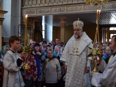 В день Престольного торжества соборного храма Новозыбковского благочиния, свой первый Архипастырский визит во град Новозыбков совершил Епископ Клинцовский и Трубчевский Владимир