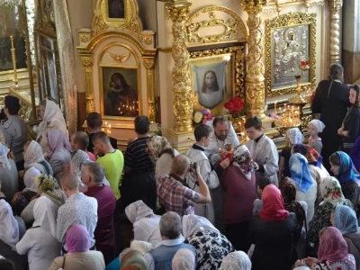 В день Престольного торжества соборного храма Новозыбковского благочиния, свой первый Архипастырский визит во град Новозыбков совершил Епископ Клинцовский и Трубчевский Владимир