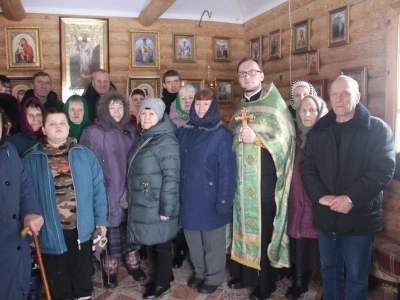 В Неделю Торжества Православия жители села Новое Место причастились Святых Христовых Таин