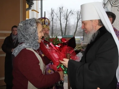 Впервые Митрополит севершил Божественную литургию в храме в честь чуда Архистратига Михаила в Хонех города Новозыбкова Клинцовской Епархии