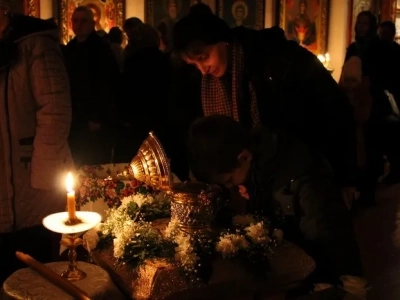 Несколько тысяч человек собралось на молитву в Новозыбковском благочинии у ковчега с частицей мощей святого Пророка, Предтечи и Крестителя Господня Иоанна