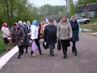 ХРИСТОС ВОСКРЕСЕ! Освящение пасхальных приношений совершено в селах Новозыбковского района