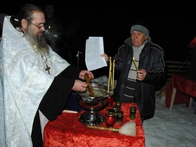 Великое освящение воды на источнике в селе Чернооково Великое освящение воды на источнике в селе Чернооково