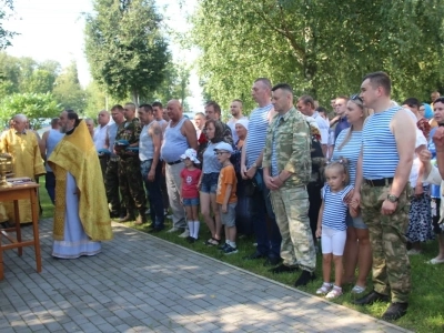 Молитва о воздушно-десантном воинстве Российском, в день памяти Пророка Божия Илии, совершена в Соборном храме Новозыбковского благочиния