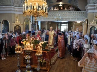 Правящий Архиерей возглавил престольное торжество в храме в честь Чуда Архистратига Михаила в Хонех города Новозыбкова