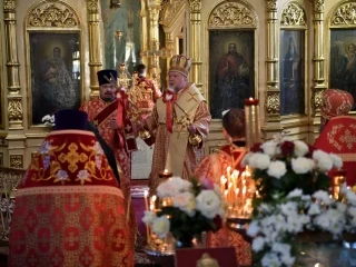 Правящий Архиерей возглавил престольное торжество в храме в честь Чуда Архистратига Михаила в Хонех города Новозыбкова