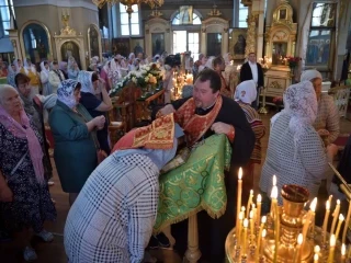 Правящий Архиерей возглавил престольное торжество в храме в честь Чуда Архистратига Михаила в Хонех города Новозыбкова