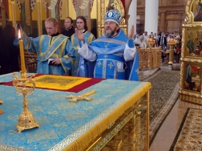 В Кафедральном соборе Брянской епархии Божественная литургия совершена духовенством Новозыбковского благочиния