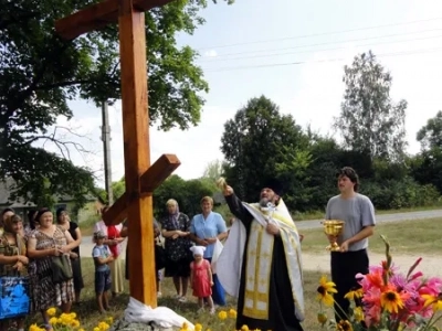 В день памяти Пророка Божия Илии освящен Поклонный Крест в селе Манюки Новозыбковского Благочиния Брянской Епархии