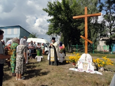 В день памяти Пророка Божия Илии освящен Поклонный Крест в селе Манюки Новозыбковского Благочиния Брянской Епархии