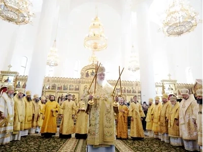 Предстоятель Русской Церкви совершил чин великого освящения Троицкого кафедрального собора в Брянске и возглавил хиротонию архимандрита Никона (Фомина) во епископа Шуйского и Тейковского