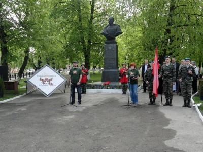 Благочинный Новозыбковского округа Брянской епархии принял участие в Историко-мемориальной акции «Эстафета Знамени Победы»