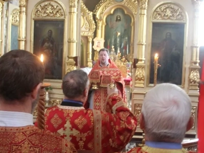 Участники студии «Шарм» города Новозыбкова поздравили прихожанок храма в честь Чуда Архистратига Михаила в Хонех города Новозыбкова с православным женским днем Участники студии «Шарм» города Новозыбкова поздравили прихожанок храма в честь Чуда Архистратига Михаила в Хонех города Новозыбкова с православным женским днем