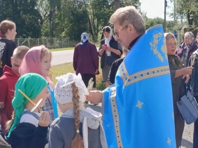 Молебное пение для учащихся в селе Старые Бобовичи Молебное пение для учащихся в селе Старые Бобовичи