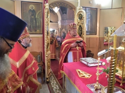 Престольное торжество в храме в честь Чуда Архистратига Михаила в Хонех города Новозыбкова