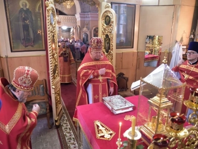 Престольное торжество в храме в честь Чуда Архистратига Михаила в Хонех города Новозыбкова