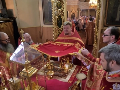 Престольное торжество в храме в честь Чуда Архистратига Михаила в Хонех города Новозыбкова