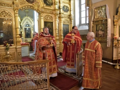 Престольное торжество в храме в честь Чуда Архистратига Михаила в Хонех города Новозыбкова
