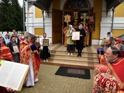 Престольное торжество в храме в честь Чуда Архистратига Михаила в Хонех города Новозыбкова