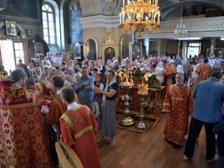 Правящий Архиерей возглавил престольное торжество в храме в честь Чуда Архистратига Михаила в Хонех города Новозыбкова