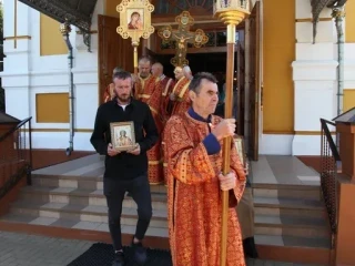 Правящий Архиерей возглавил престольное торжество в храме в честь Чуда Архистратига Михаила в Хонех города Новозыбкова