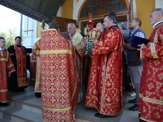 Правящий Архиерей возглавил престольное торжество в храме в честь Чуда Архистратига Михаила в Хонех города Новозыбкова