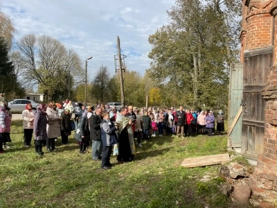 Храм, Милостью Божией, будет возрождаться!Престольный Праздник Покрова Пресвятой Богородицы в селе Медведи Красногорского района