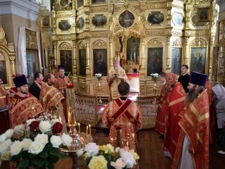 Правящий Архиерей возглавил престольное торжество в храме в честь Чуда Архистратига Михаила в Хонех города Новозыбкова