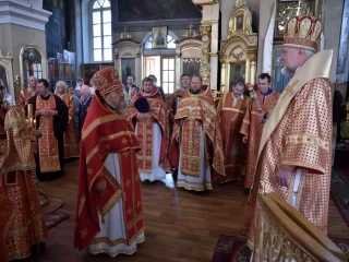 Правящий Архиерей возглавил престольное торжество в храме в честь Чуда Архистратига Михаила в Хонех города Новозыбкова