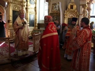 Правящий Архиерей возглавил престольное торжество в храме в честь Чуда Архистратига Михаила в Хонех города Новозыбкова