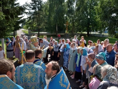 В день почитания «Почаевского» образа Божией Матери, Епископ Клинцовский и Трубчевский Владимир совершил Божественную литургию в городе Новозыбкове