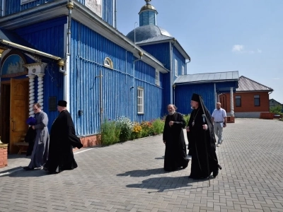 В день почитания «Почаевского» образа Божией Матери, Епископ Клинцовский и Трубчевский Владимир совершил Божественную литургию в городе Новозыбкове