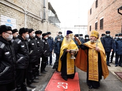 В СИЗО-2 города Новозыбкова освятили часовню в честь святого Блгв. вел. кн. Александра Невского